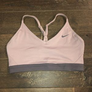 Nike women’s pink/grey sports bra